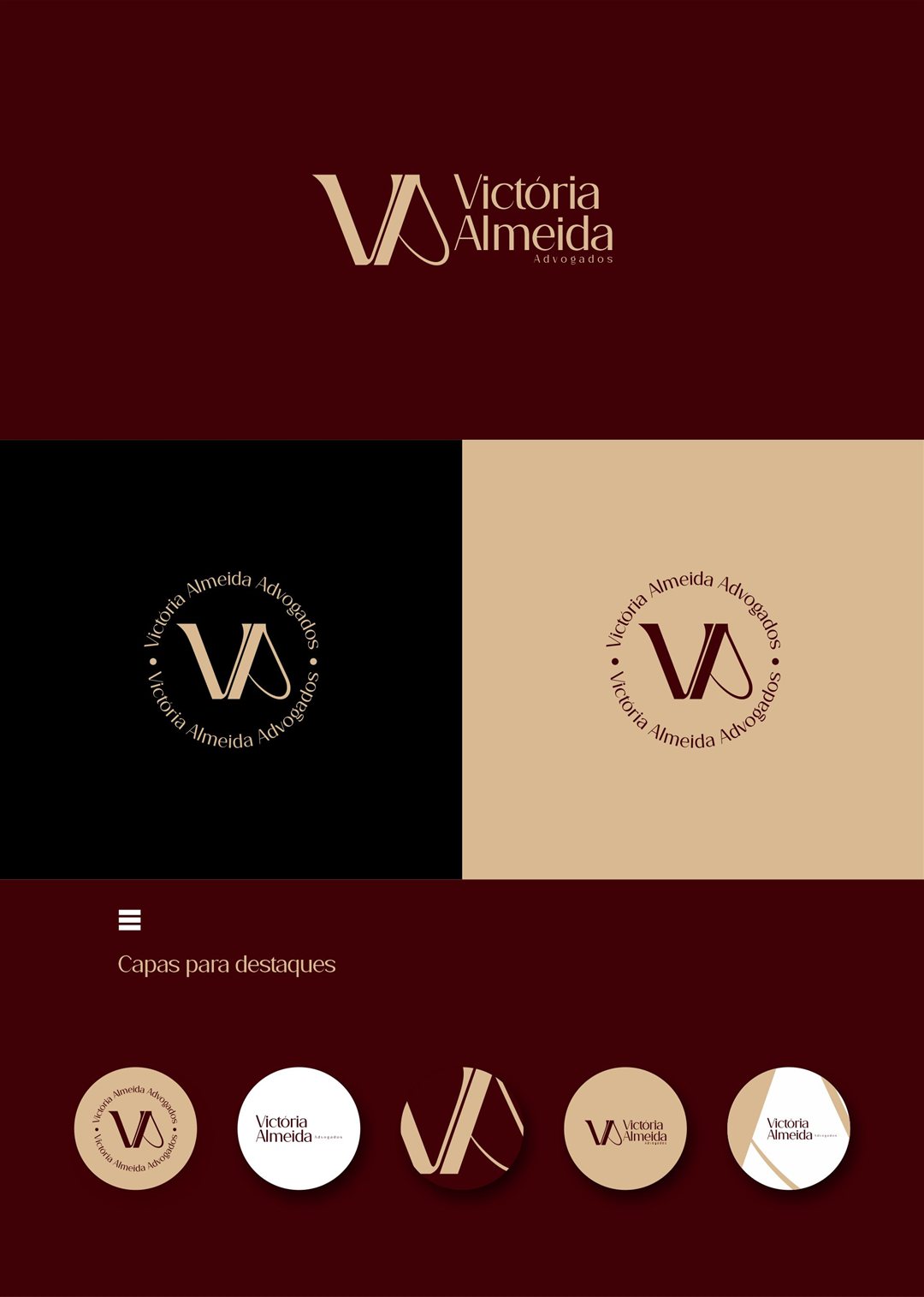 Identidade visual — Victória Almeida Advogados